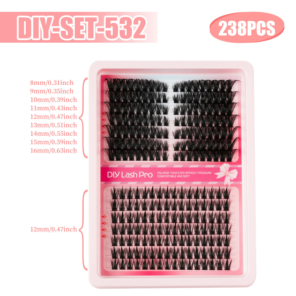 Handmade Segmented False Eyelashes