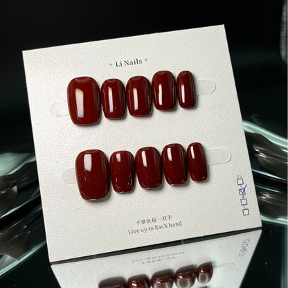 Handmade Solid Color Nail Armor