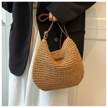 Handmade Straw Crossbody Bag