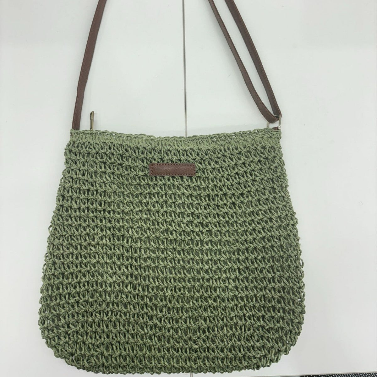Handmade Straw Crossbody Bag