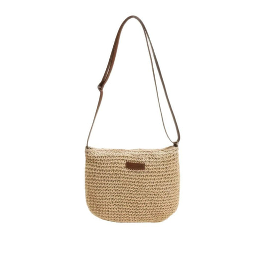 Handmade Straw Crossbody Bag