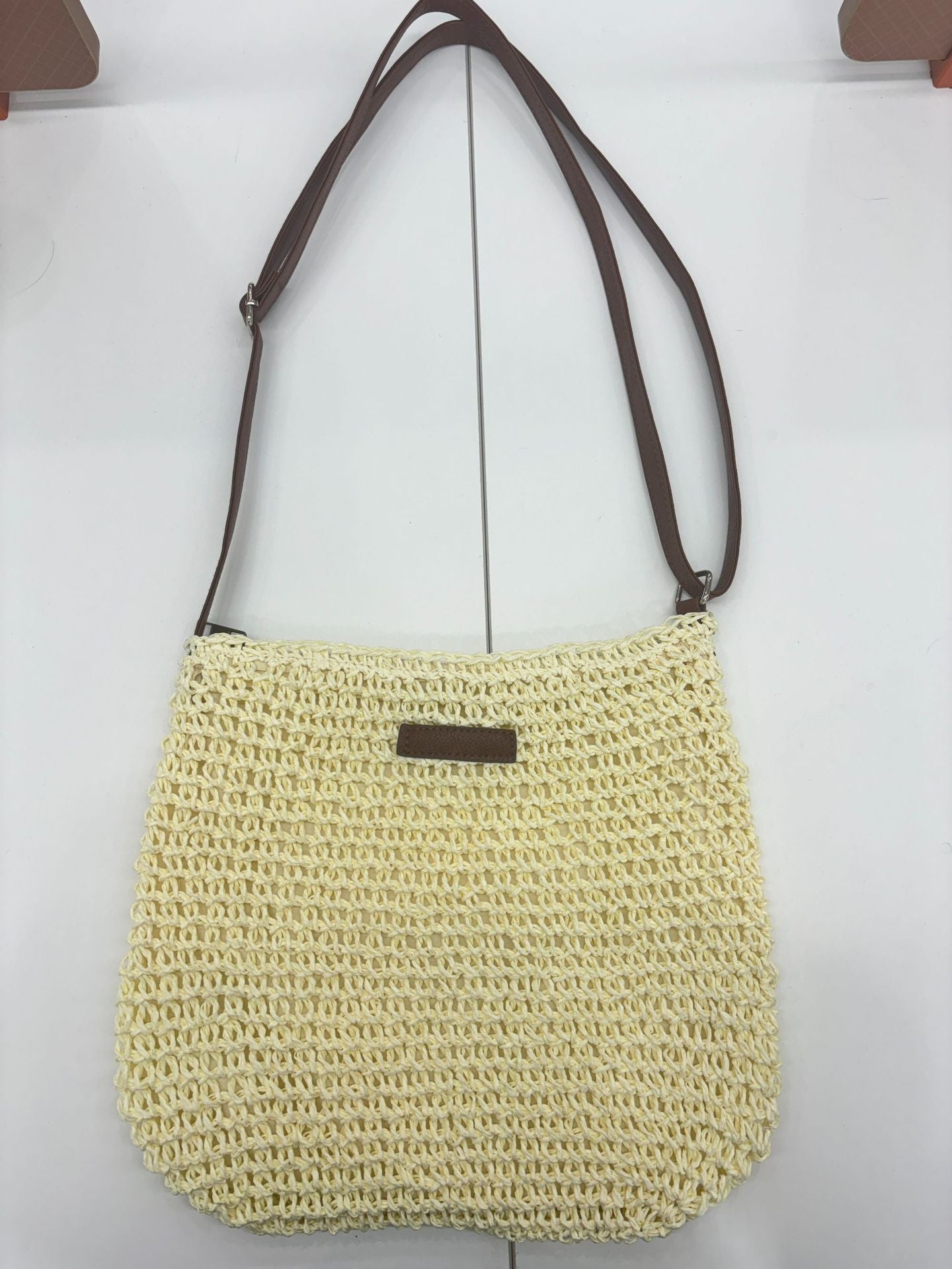 Handmade Straw Crossbody Bag