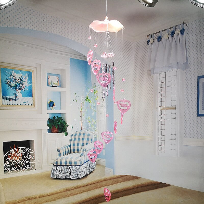 Handmade Straw Hat Wind Chime Home Decoration