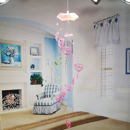 Handmade Straw Hat Wind Chime Home Decoration