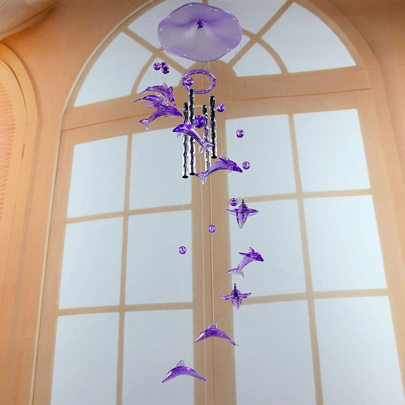 Handmade Straw Hat Wind Chime Home Decoration