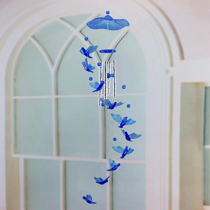 Handmade Straw Hat Wind Chime Home Decoration