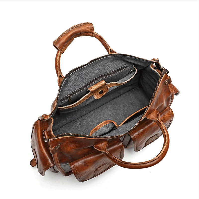 Handmade Top-layer Cowhide Vintage Messenger Bag
