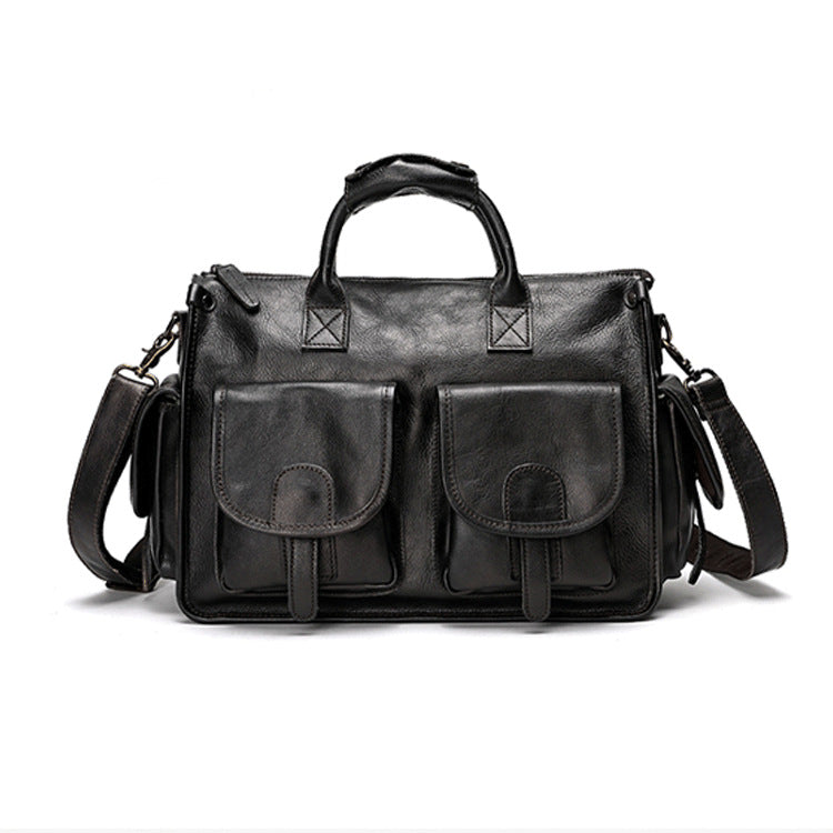 Handmade Top-layer Cowhide Vintage Messenger Bag