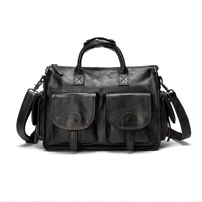 Handmade Top-layer Cowhide Vintage Messenger Bag