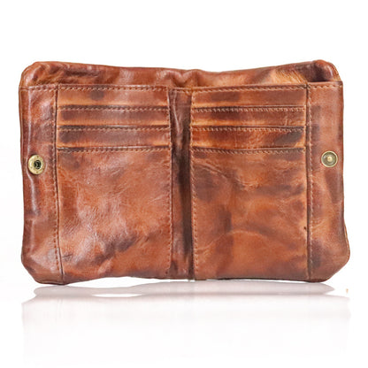Handmade Vintage Leather Wallet with Multi Compartments