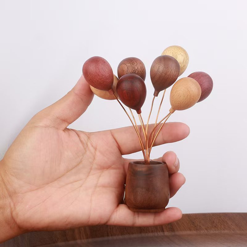 Handmade Wooden Balloon Ornaments Home Decor