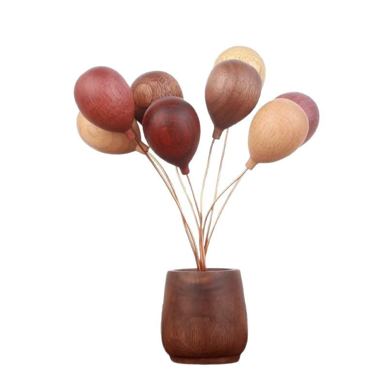 Handmade Wooden Balloon Ornaments Home Decor