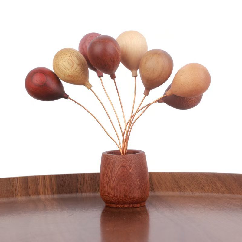 Handmade Wooden Balloon Ornaments Home Decor