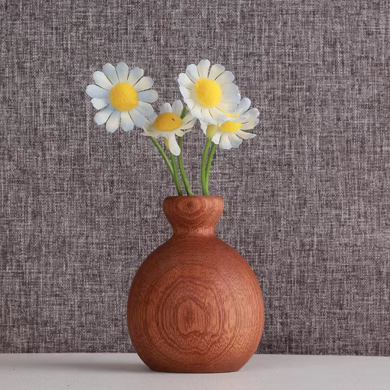 Handmade Wooden Flower Vase