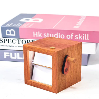 Handmade Wooden Hand-Cranked Photo Flipbook