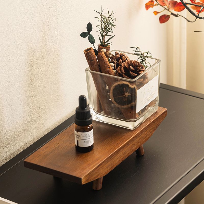 Handmade Wooden Tea Tray Minimalist Style