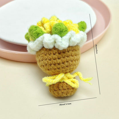 Handmade Wool Crochet Keychain Pendant