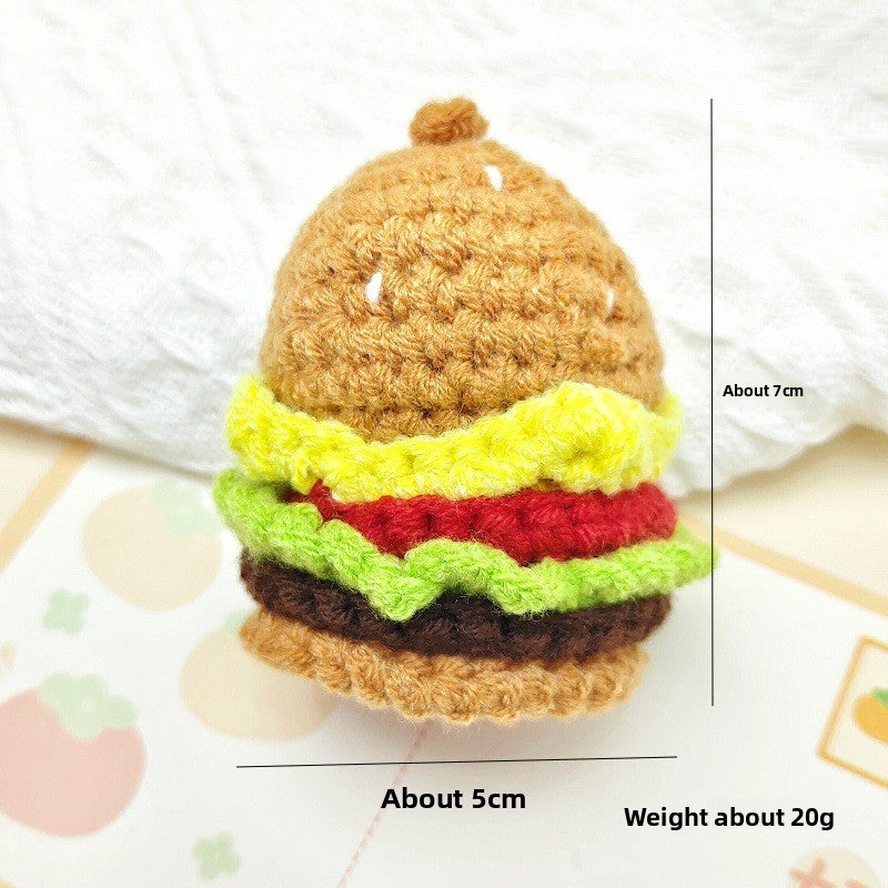 Handmade Wool Crochet Keychain Pendant