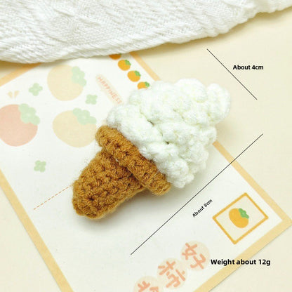 Handmade Wool Crochet Keychain Pendant