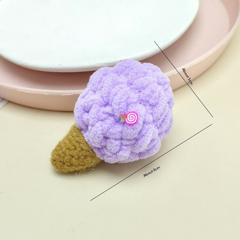 Handmade Wool Crochet Keychain Pendant