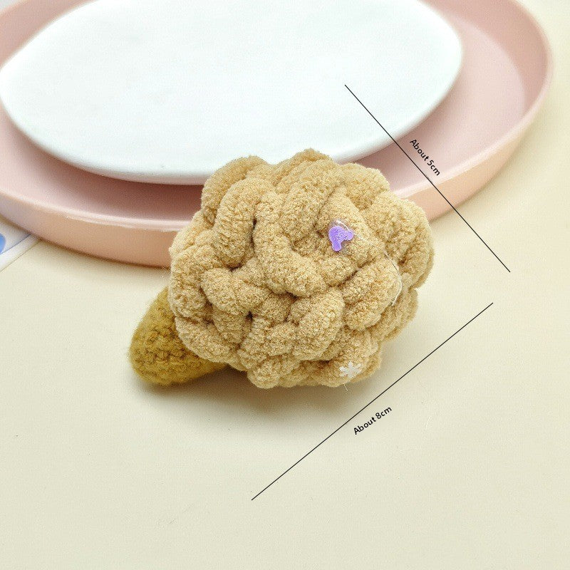 Handmade Wool Crochet Keychain Pendant