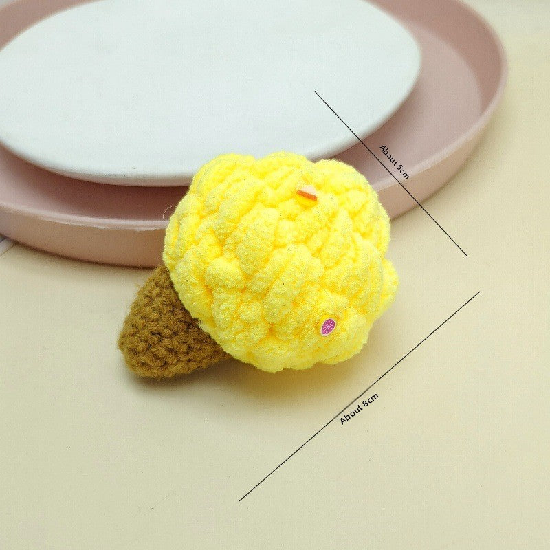 Handmade Wool Crochet Keychain Pendant