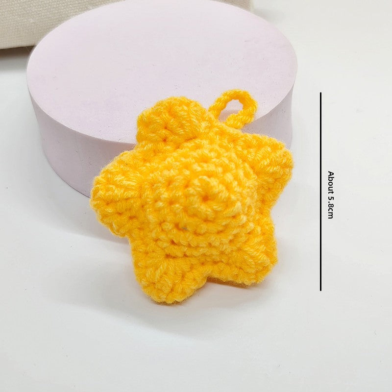 Handmade Wool Crochet Keychain Pendant