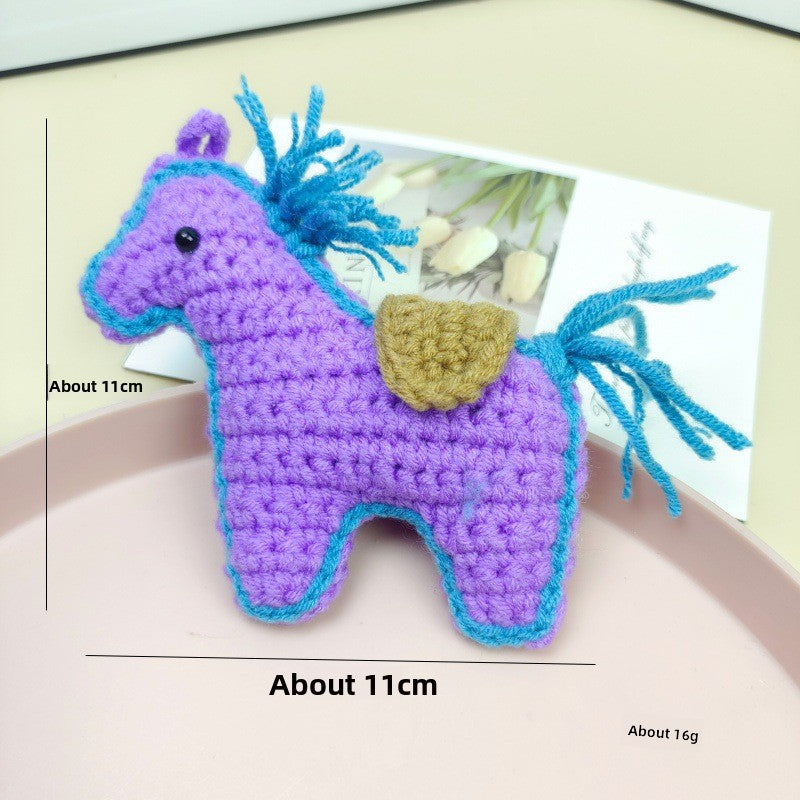 Handmade Wool Crochet Keychain Pendant