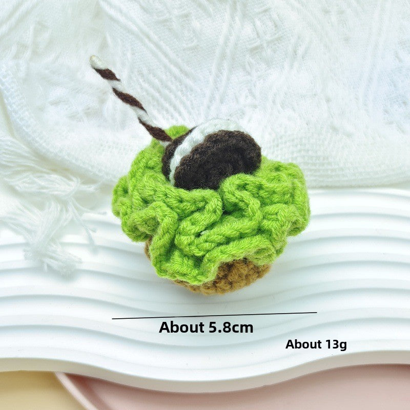 Handmade Wool Crochet Keychain Pendant