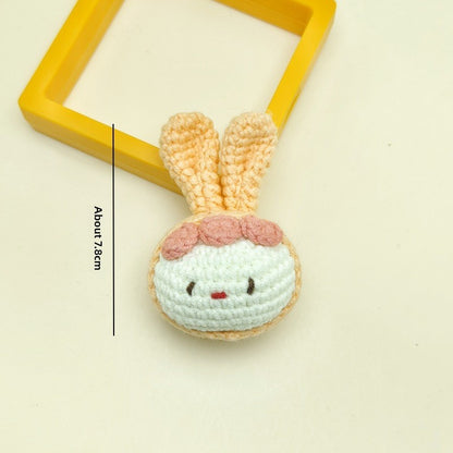Handmade Wool Crochet Keychain Pendant