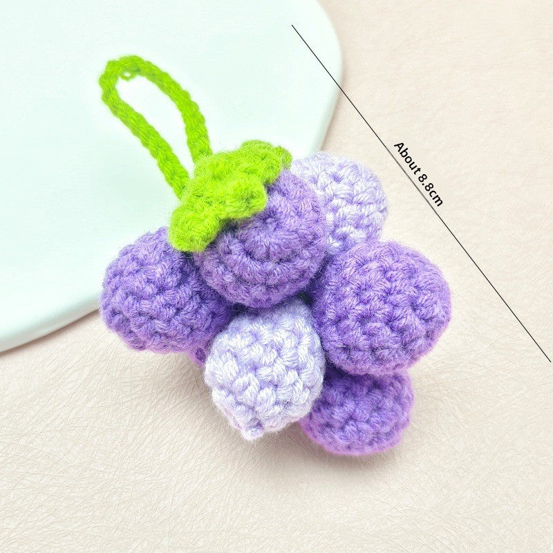 Handmade Wool Crochet Keychain Pendant
