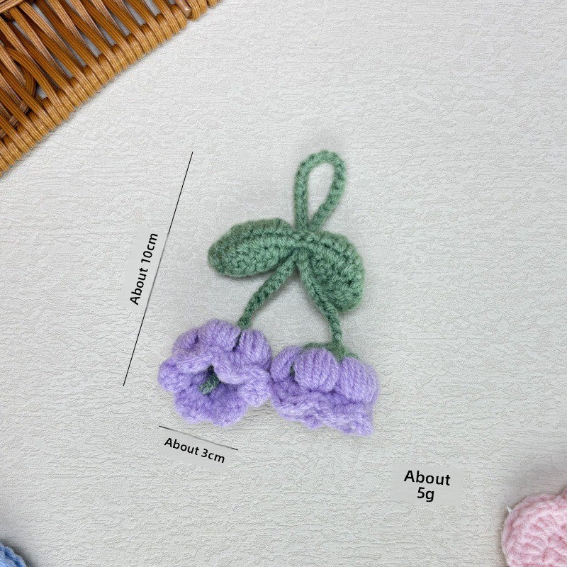 Handmade Wool Crochet Keychain Pendant
