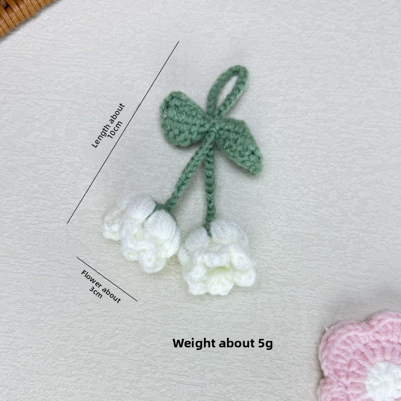 Handmade Wool Crochet Keychain Pendant