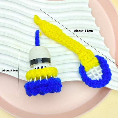 Handmade Wool Crochet Keychain Pendant
