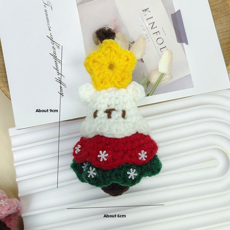 Handmade Wool Crochet Keychain Pendant