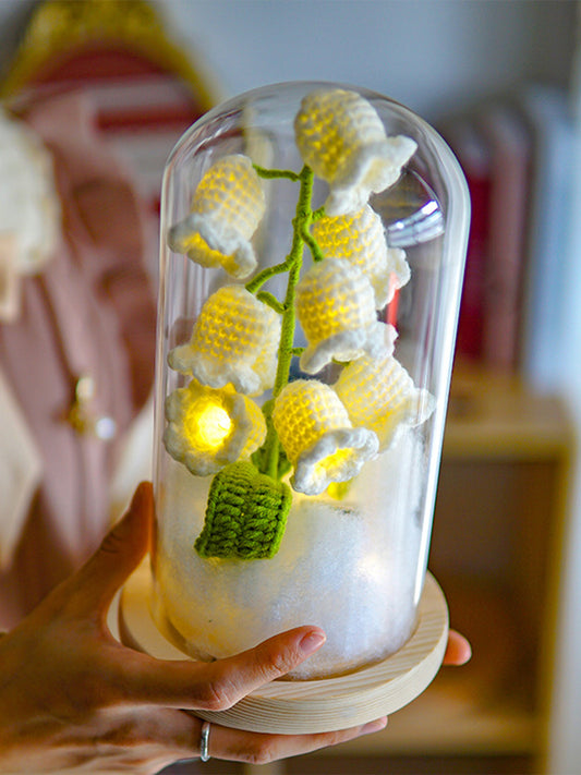 Handmade Wool Lily-of-the-Valley Lampshade Decor