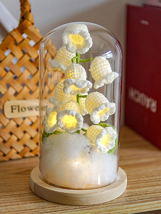 Handmade Wool Lily-of-the-Valley Lampshade Decor