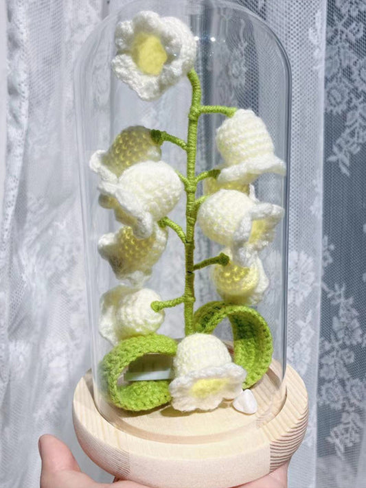 Handmade Wool Lily-of-the-Valley Lampshade Decor