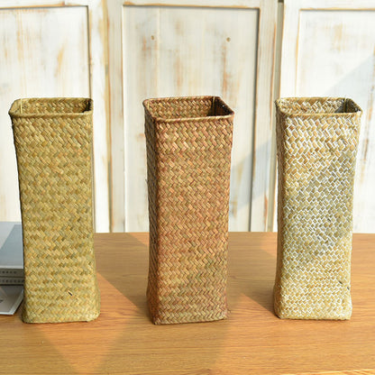 Handmade Woven Bamboo Flower Basket