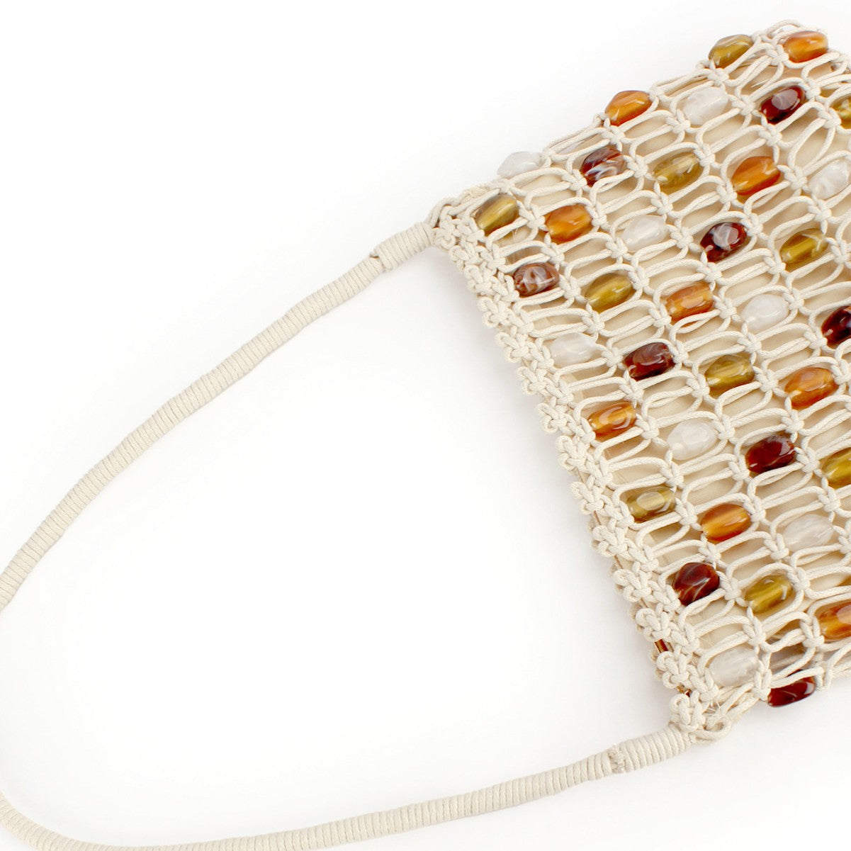 Handmade Woven Beaded Shoulder Bag