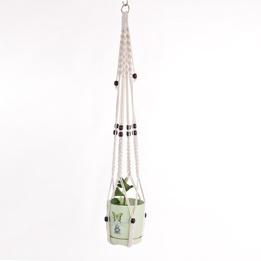 Handmade Woven Hanging Net Bag for Flower Pots