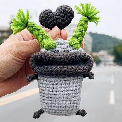 Handmade woven key storage case