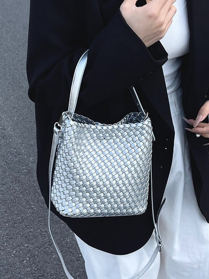Handmade Woven Tote Bag with Adjustable Strap