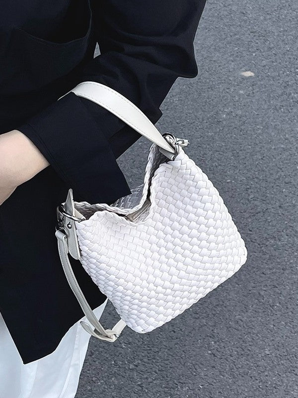 Handmade Woven Tote Bag with Adjustable Strap