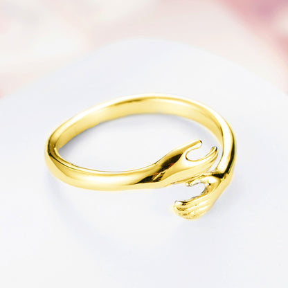 hands hug ring