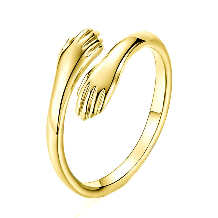 hands hug ring
