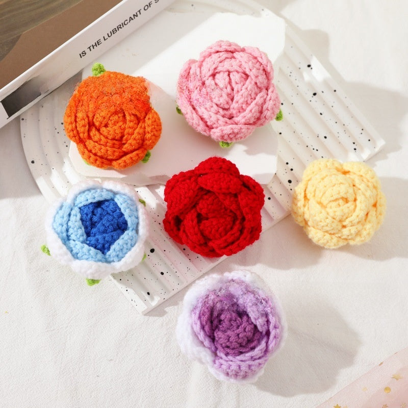 Handwoven Artificial Rose Flowers