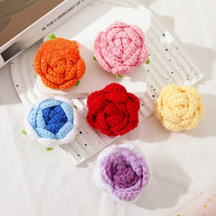 Red rose head, no calyx