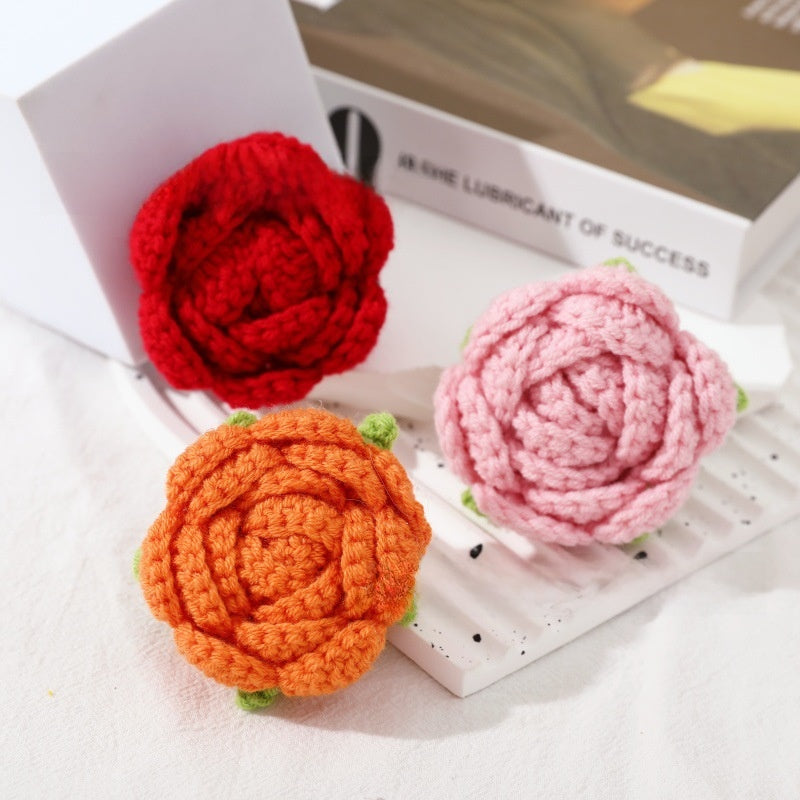 Handwoven Artificial Rose Flowers
