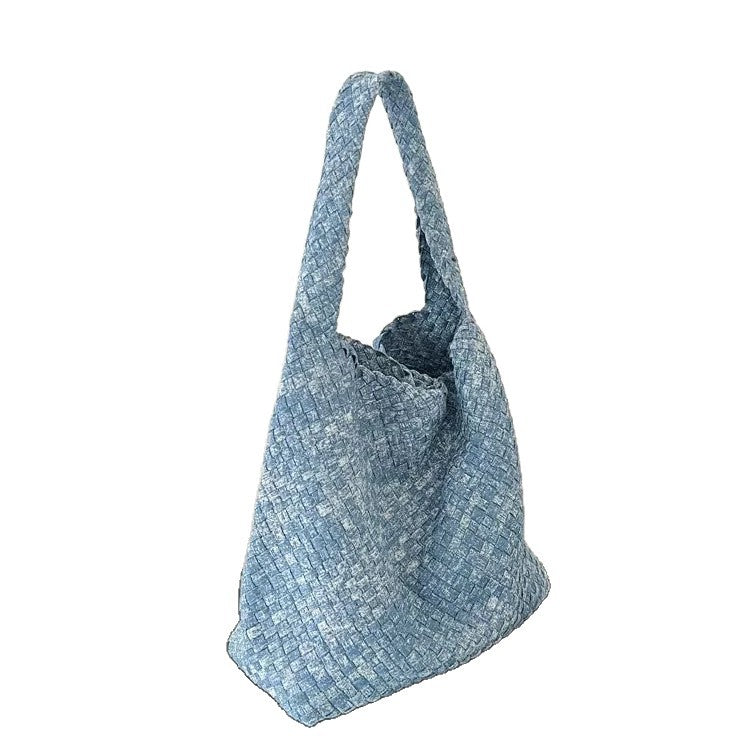 Handwoven Cowhide Tote Bag